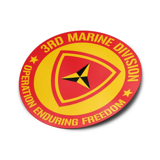 3rd Marine Division OEF Veteran Vinyl Sticker Decal Tactically Acquired   