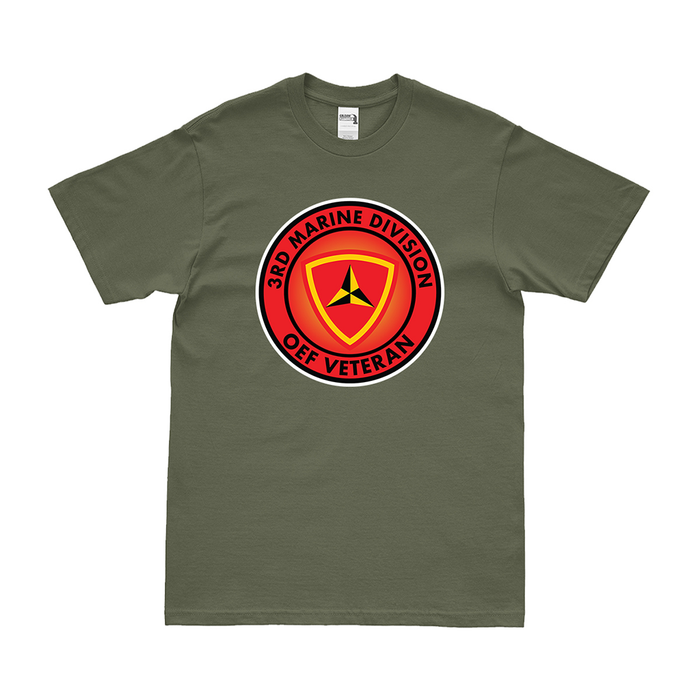 3rd Marine Division Enduring Freedom Veteran T-Shirt Tactically Acquired Military Green Small 