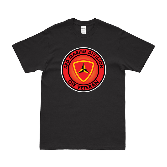 3rd Marine Division OIF Veteran T-Shirt Tactically Acquired Black Small 