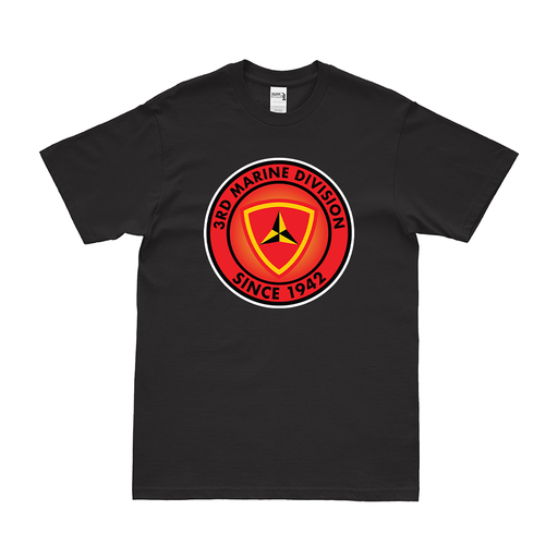 3rd Marine Division Since 1942 Emblem T-Shirt Tactically Acquired Black Small 