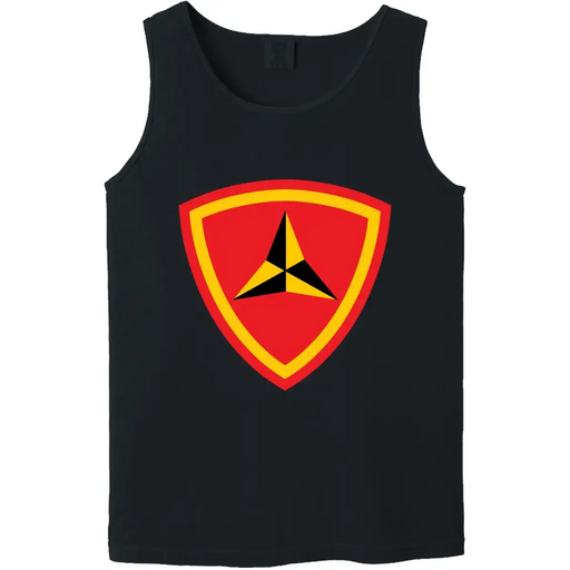 3rd Marine Division Unit Logo Emblem Tank Top Tactically Acquired Black Small 