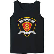 3rd Marine Regiment Unit Logo Emblem Tank Top Tactically Acquired Black Small 