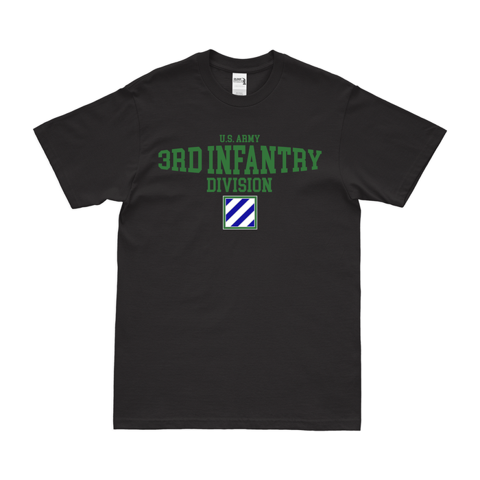 3rd Infantry Division Modern Design T-Shirt Tactically Acquired Black Clean Small