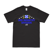 3rd Infantry Division Crossed Rifles T-Shirt Tactically Acquired Black Clean Small