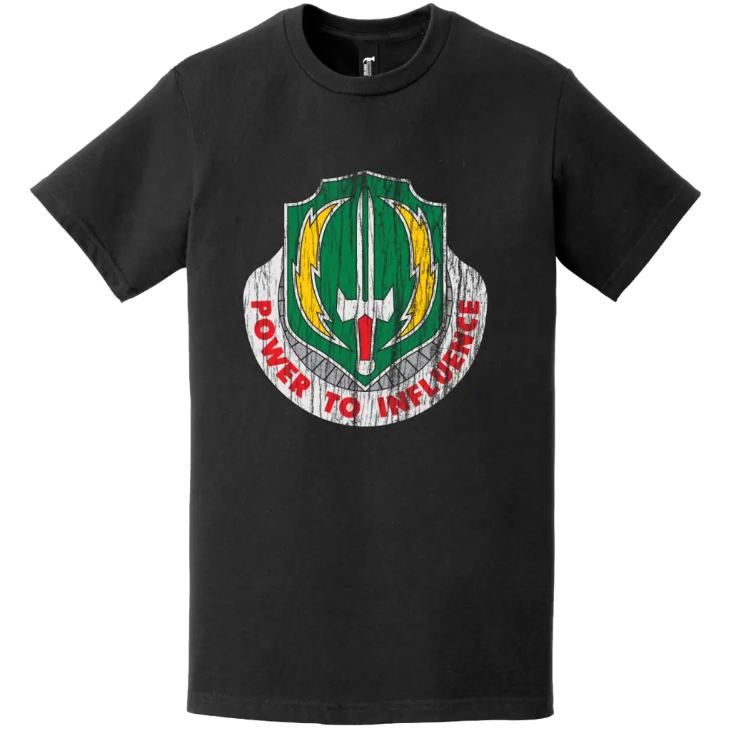 3rd PSYOP Battalion Distressed Logo Emblem Insignia T-Shirt Tactically Acquired   