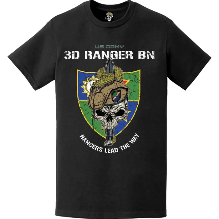3rd Ranger Battalion Snake Eaters Skull T-Shirt Tactically Acquired   