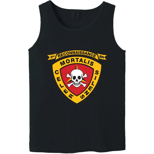 3rd Recon Battalion Unit Logo Emblem Tank Top Tactically Acquired   