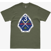 3rd Recruit Training Battalion (3rd RTB) Military Green T-Shirt Tactically Acquired   