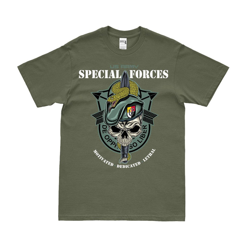 3rd Special Forces Group (3rd SFG) Snake Eaters Skull T-Shirt
