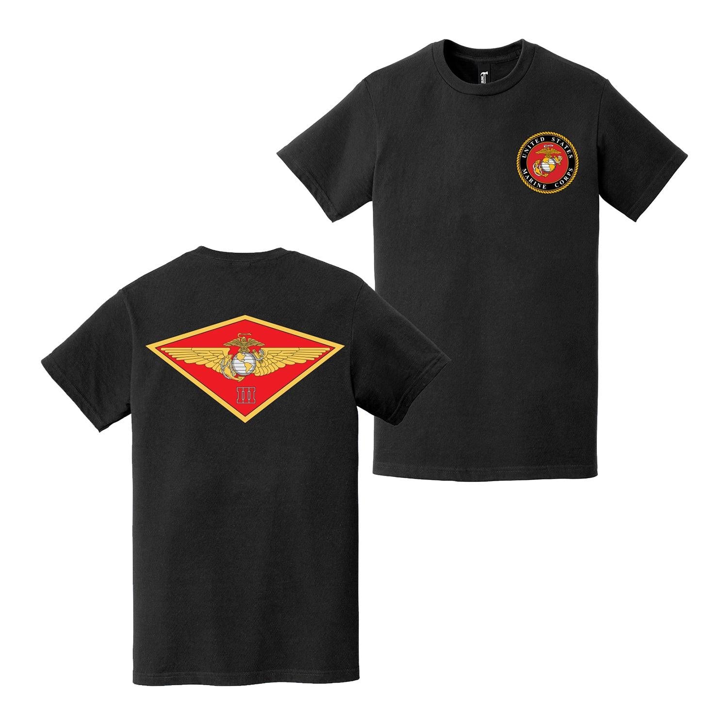 Double-Sided 3rd Marine Aircraft Wing (3rd MAW) EGA T-Shirt Tactically Acquired   