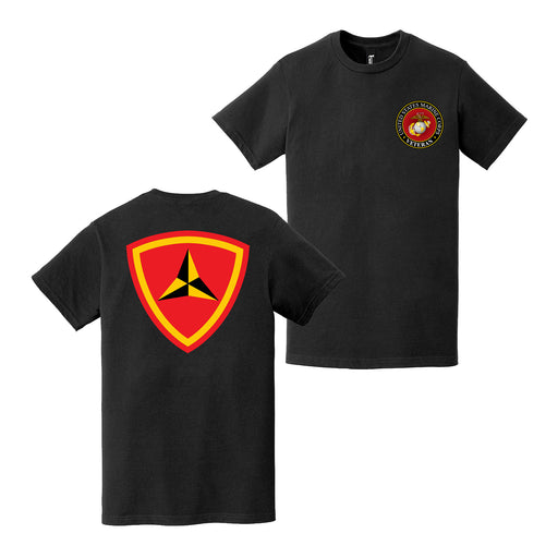 Double-Sided 3rd Marine Division USMC Veteran T-Shirt Tactically Acquired   