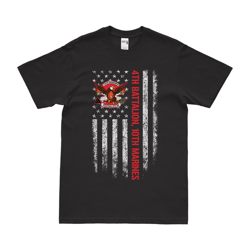 4/10 Marines American Flag T-Shirt