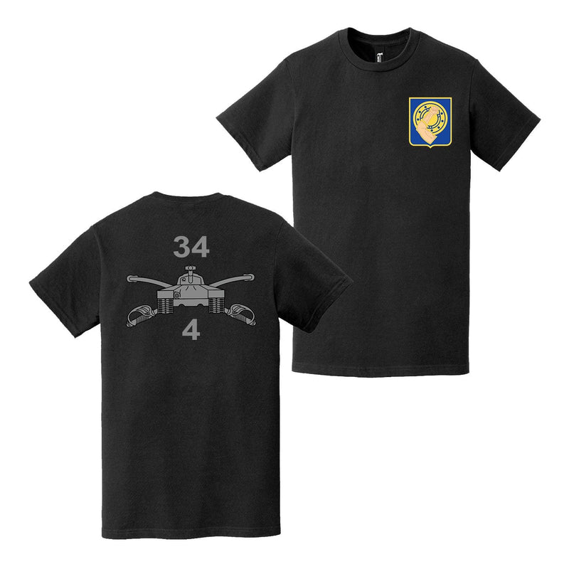 Double-Sided 4-34 Armor Regiment T-Shirt