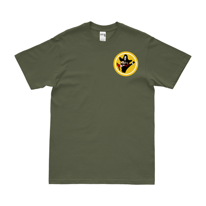 400th Bomb Squadron WW2 Left Chest Emblem T-Shirt Tactically Acquired Military Green Small 