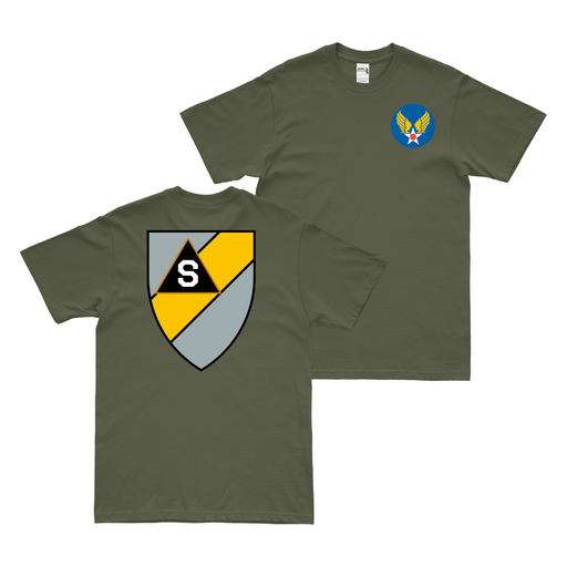 Double-Sided 401st Bomb Group USAAF T-Shirt Tactically Acquired Military Green Small 