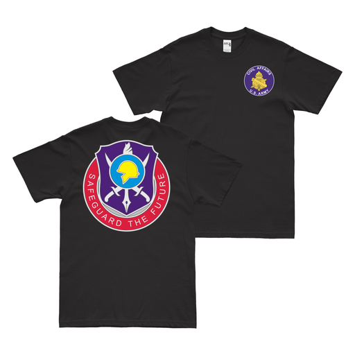 Double-Sided 404th Civil Affairs Battalion T-Shirt Tactically Acquired Black Small 