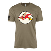 407th Bombardment Squadron, 467th Bomb Group T-Shirt - Coyote Brown