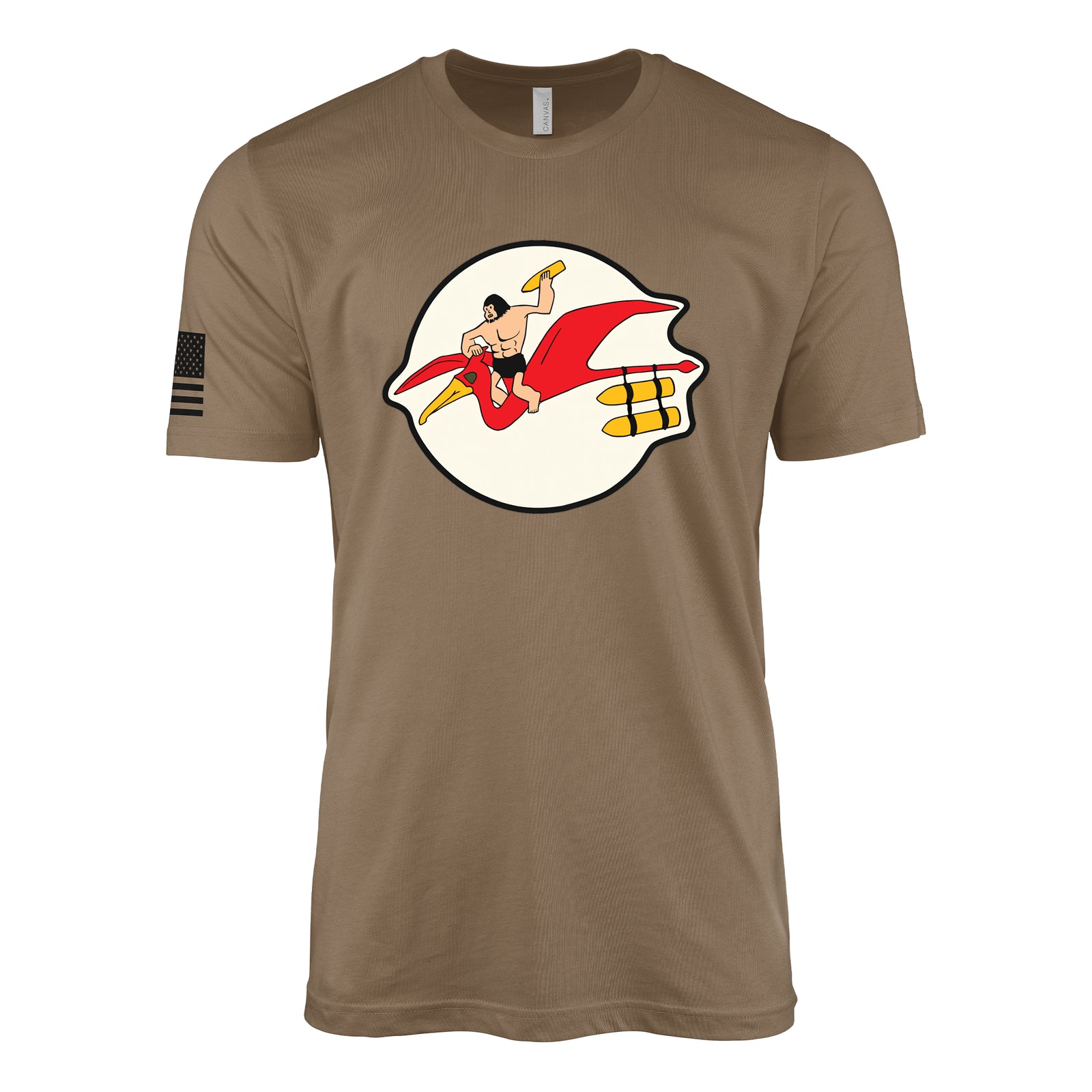 407th Bombardment Squadron, 467th Bomb Group T-Shirt - Woodland Brown