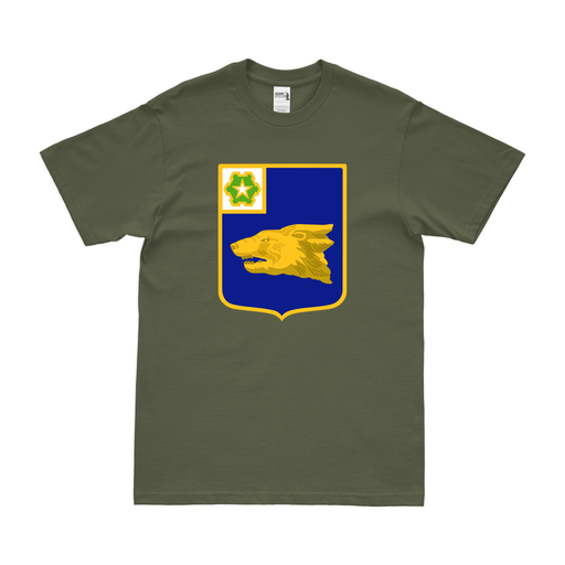 U.S. Army 40th Infantry Regiment Unit Logo Emblem T-Shirt Tactically Acquired Military Green Clean Small