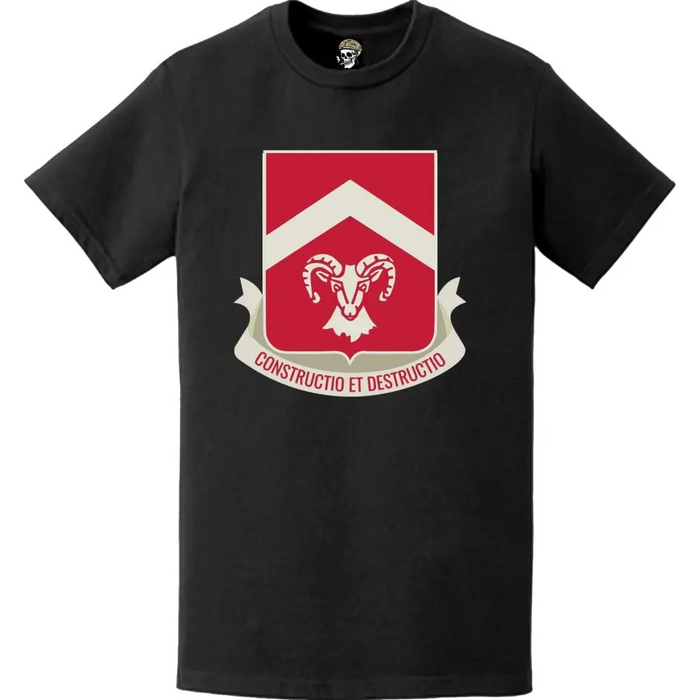 40th Engineer Battalion Logo Emblem T-Shirt Tactically Acquired   