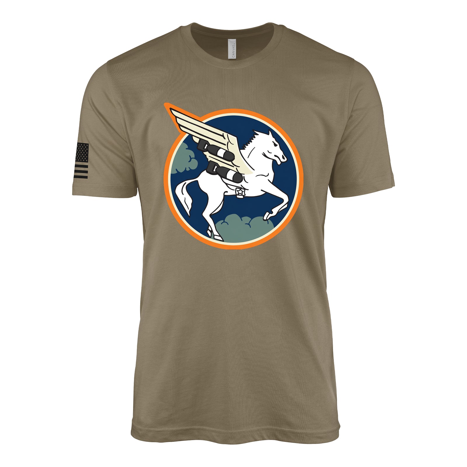 410th Bombardment Squadron, 467th Bomb Group T-Shirt - Coyote Brown
