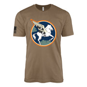 410th Bombardment Squadron, 467th Bomb Group T-Shirt - Woodland Brown