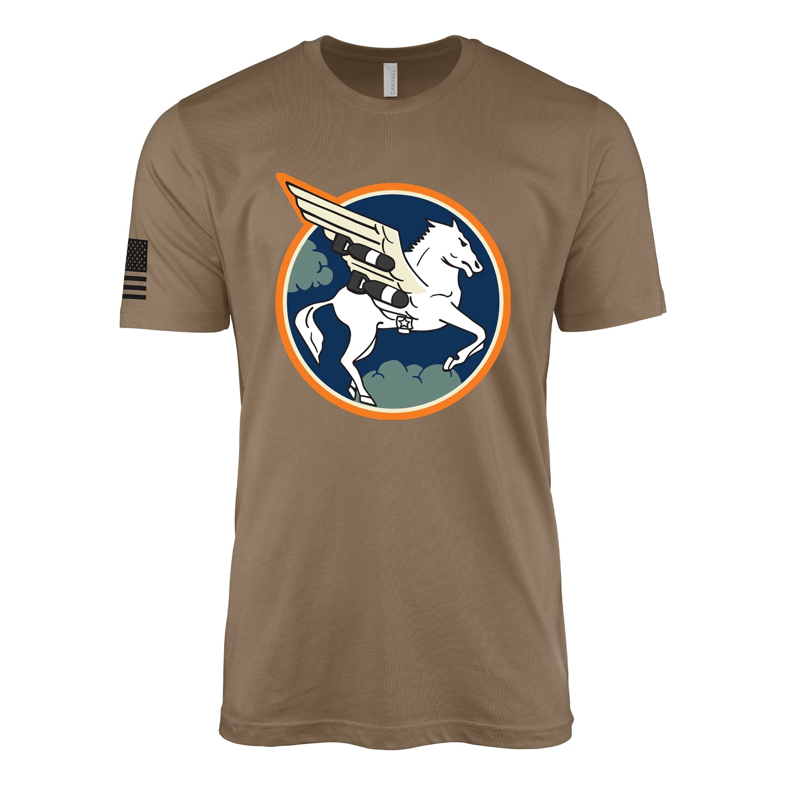 410th Bombardment Squadron, 467th Bomb Group T-Shirt - Woodland Brown