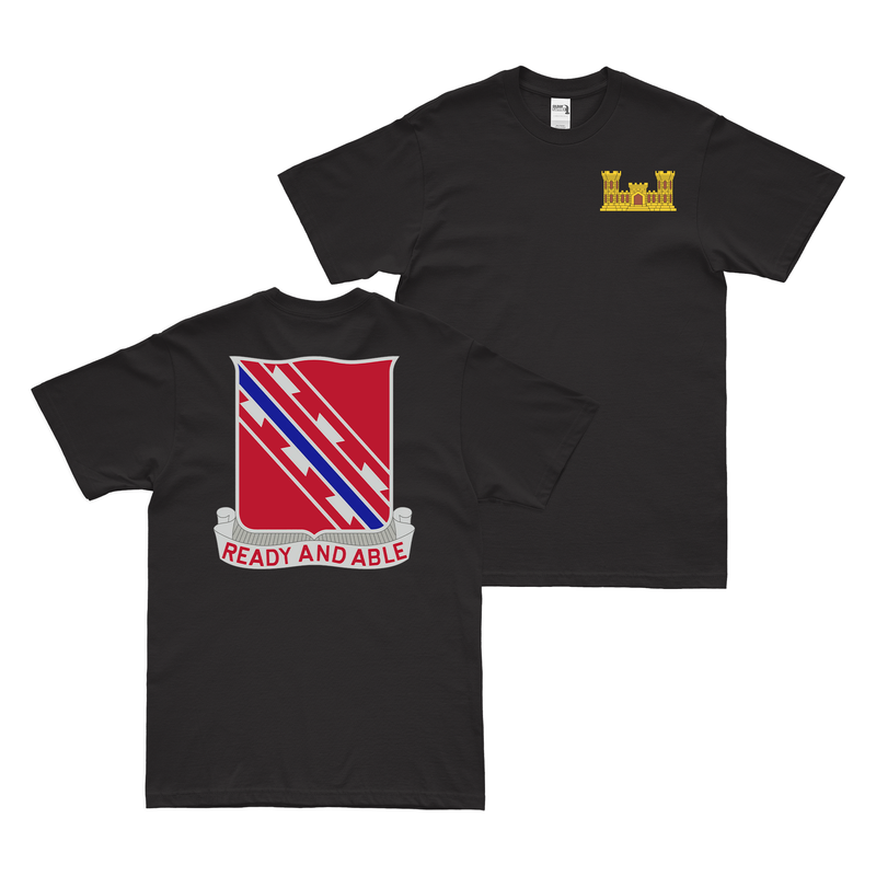 Double-Sided U.S. Army 411th Engineer Battalion T-Shirt