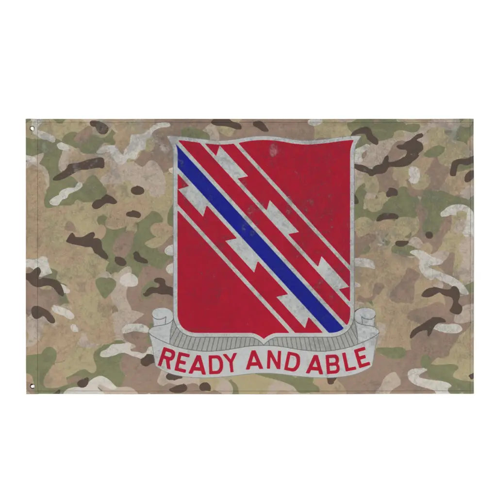 411th Engineer Battalion Indoor Wall Flag Tactically Acquired Default Title  