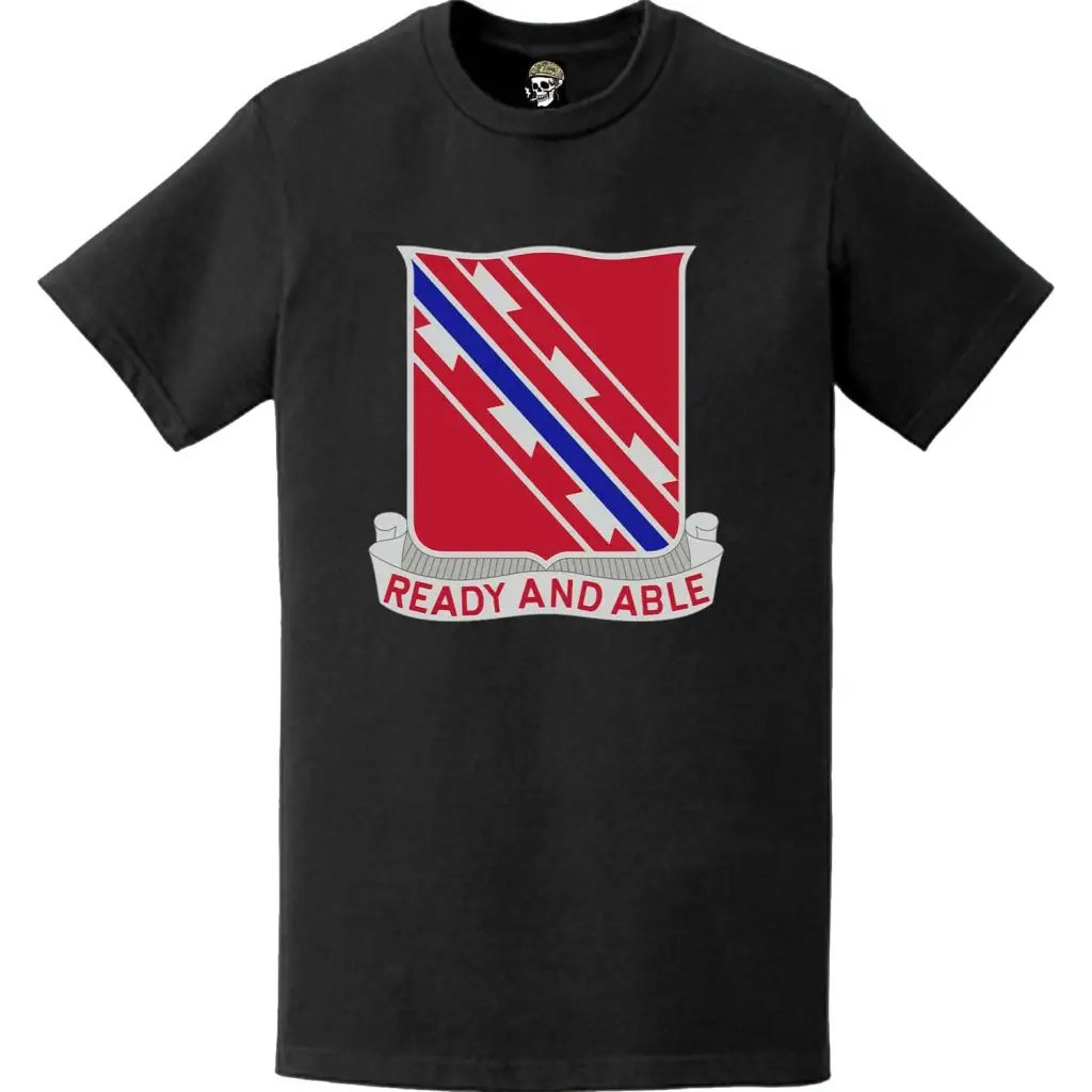 411th Engineer Battalion Logo Emblem T-Shirt Tactically Acquired   