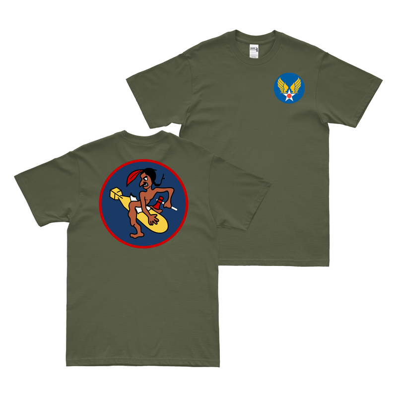 Double-Sided 412th Bombardment Squadron WW2 T-Shirt