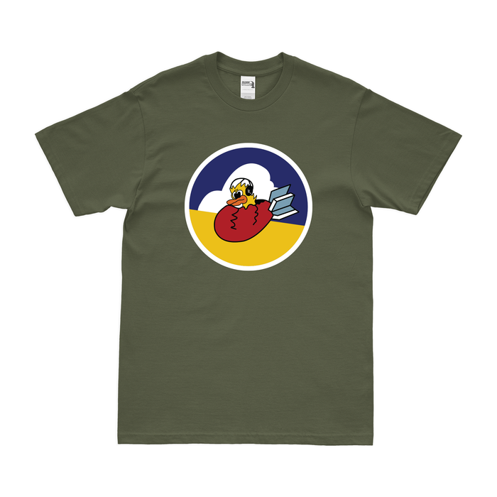 418th Bombardment Squadron Logo Emblem T-Shirt Tactically Acquired Military Green Clean Small