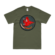 423rd Bombardment Squadron WW2 Emblem T-Shirt Tactically Acquired Military Green Distressed Small