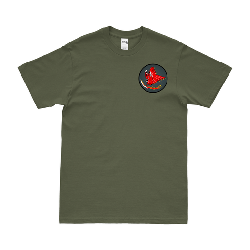 423rd Bomb Squadron WW2 Left Chest Emblem T-Shirt Tactically Acquired Military Green Small 