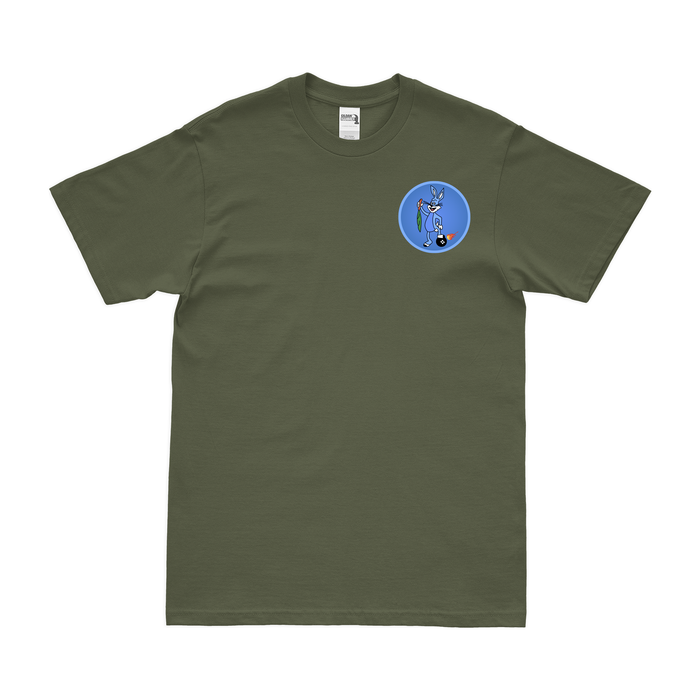 427th Bomb Squadron WW2 Left Chest Emblem T-Shirt Tactically Acquired Military Green Small 