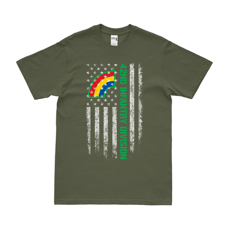 U.S. Army 42nd Infantry Division American Flag T-Shirt