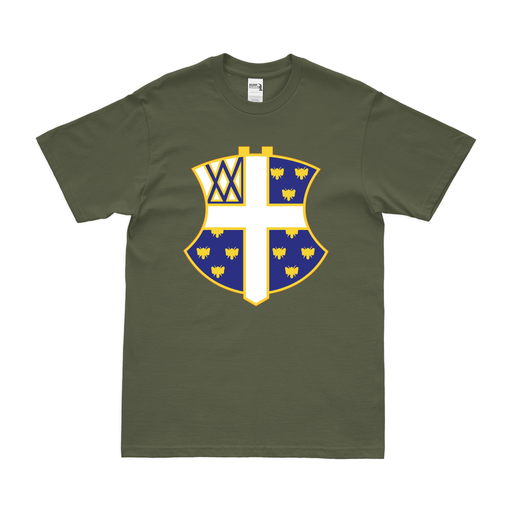 U.S. Army 42nd Infantry Regiment Unit Logo Emblem T-Shirt Tactically Acquired Military Green Clean Small