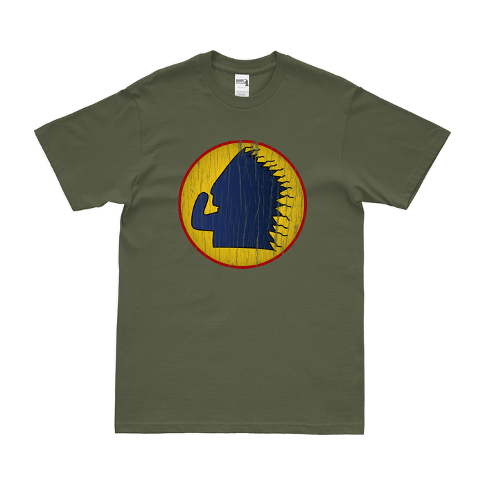 430th Bombardment Squadron USAAF WW2 T-Shirt Tactically Acquired Military Green Distressed Small