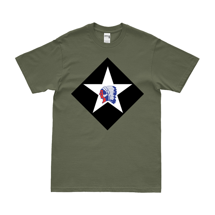 6th Marine Regiment Logo Emblem T-Shirt Tactically Acquired Small Military Green 