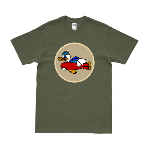 442nd Bombardment Squadron WW2 AAF T-Shirt Tactically Acquired Military Green Clean Small