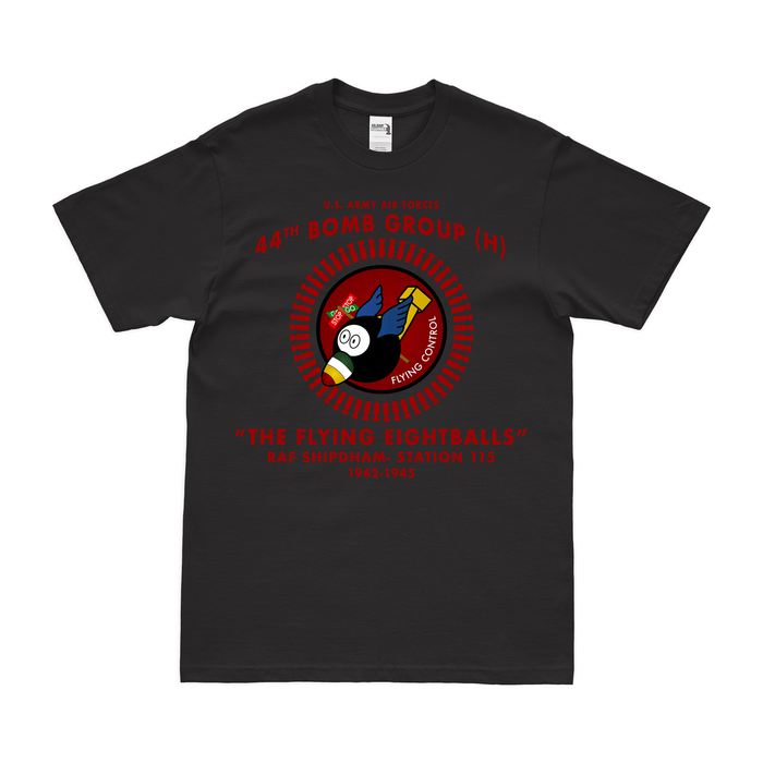 44th Bombardment Group (Heavy) WW2 Legacy T-Shirt Tactically Acquired Black Clean Small