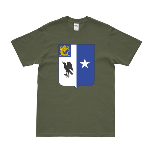 U.S. Army 44th Infantry Regiment Unit Logo Emblem T-Shirt Tactically Acquired Military Green Clean Small