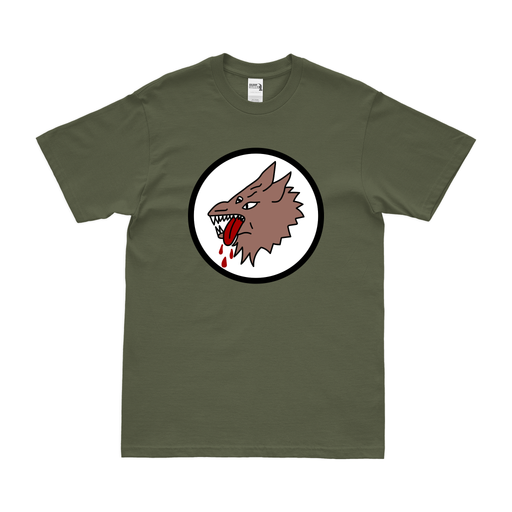 454th Bombardment Squadron USAAF WW2 T-Shirt Tactically Acquired Military Green Clean Small