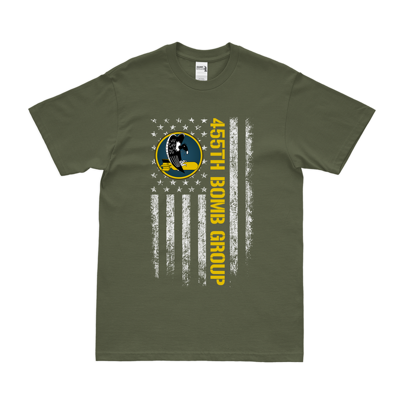 455th Bomb Group American Flag T-Shirt