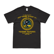 455th Bomb Group 'Vulgar Vultures' WW2 Legacy T-Shirt Tactically Acquired Black Distressed Small
