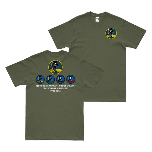 455th Bomb Group Squadron Legacy T-Shirt Tactically Acquired Military Green Small 