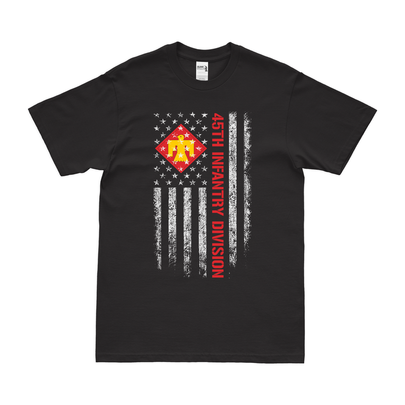 U.S. Army 45th Infantry Division American Flag T-Shirt