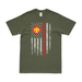 U.S. Army 45th Infantry Division American Flag T-Shirt Tactically Acquired Small Military Green 