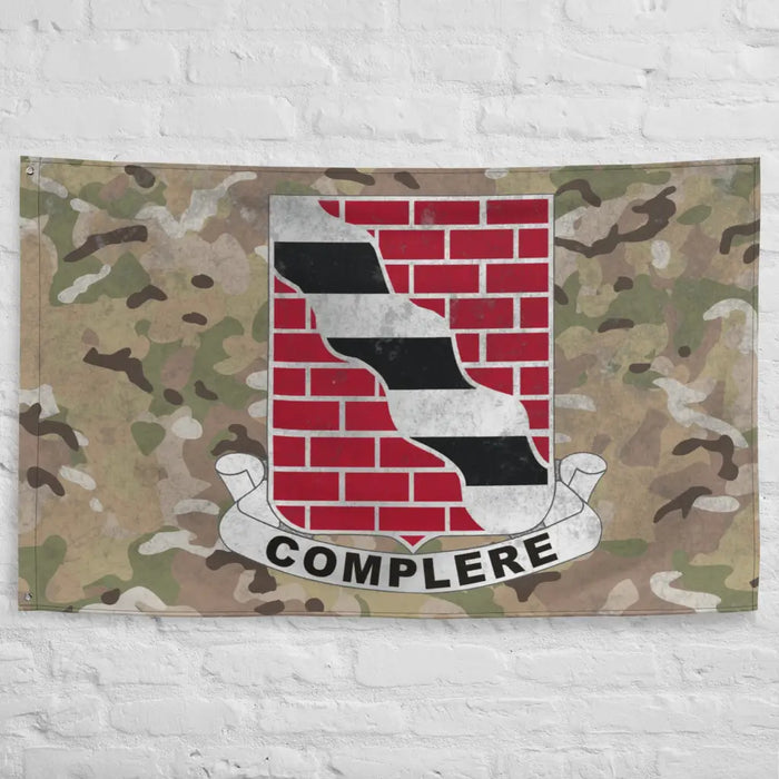 463rd Engineer Battalion Indoor Wall Flag Tactically Acquired   