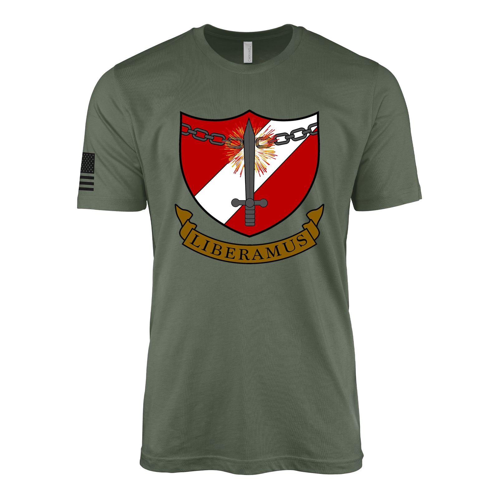 467th Bombardment Group, 8th Air Force T-Shirt - Military Green